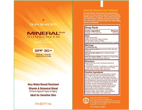 Sun ShadesMineral Plus Sunscreen 포장