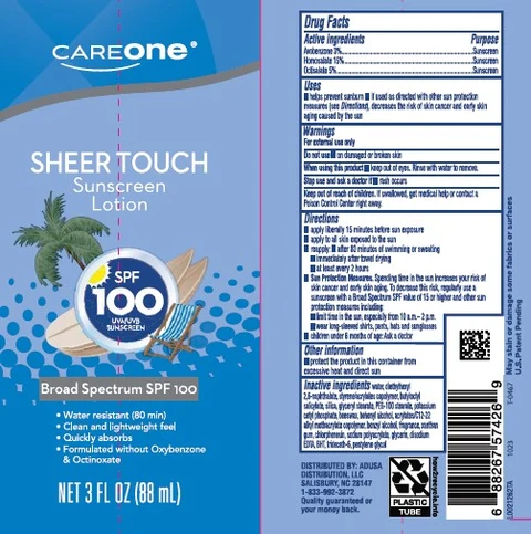 Sheer Touch Sunscreen SPF 100 포장