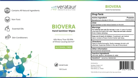 BioVera Hand Sanitizer Wipes 포장