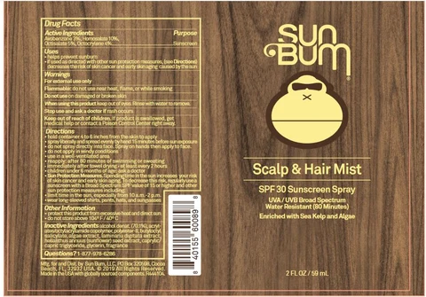 SPF 30 Scalp and Hair Mist 포장