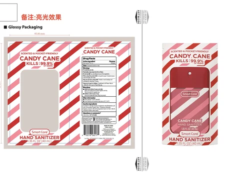 Smart Care Holiday Hand Sanitizer-Candy Cane 포장