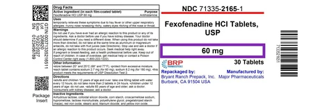 fexofenadine hcl packaging