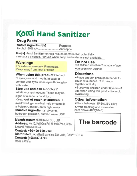 Hand Sanitizer packaging
