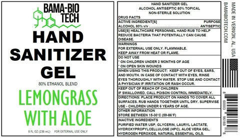 Bama-Bio Tech Hand Sanitizer 80 Ethanol LemonGrass Scent 포장