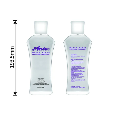 Water-based Personal Lubricant, ACVIOO 001 packaging