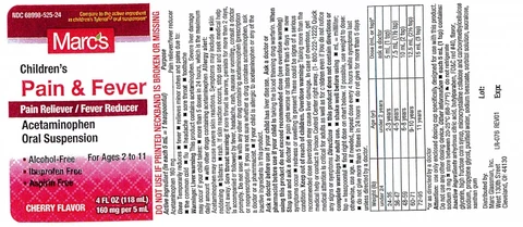 Childrens Pain and Fever packaging