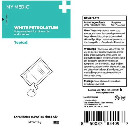 White Petrolatum packaging