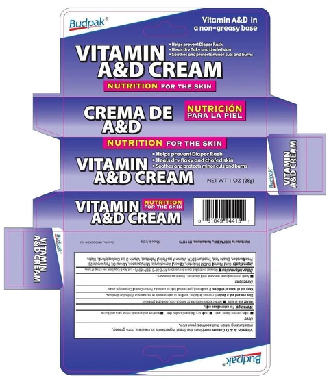 Budpak Vitamin A and D packaging