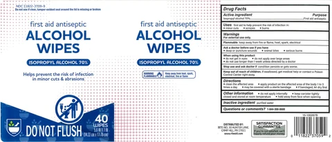 Rite Aid Isopropyl Alcohol Wipes packaging