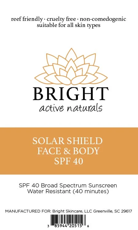 Solar Shield Face and Body SPF 40 포장