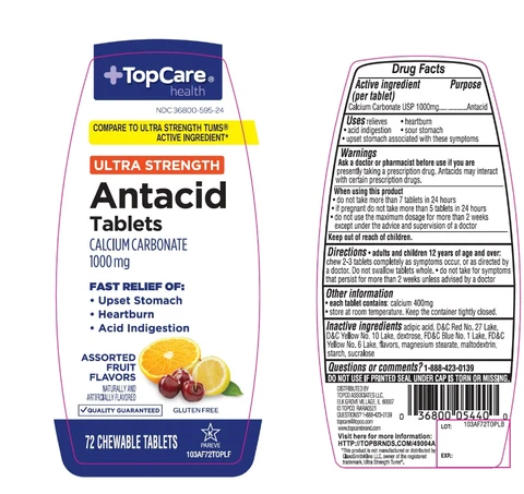 topcare Antacid Calcium Ultra Strength 포장