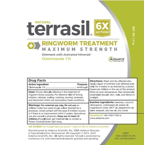 Terrasil Ringworm TreatmentMAX packaging