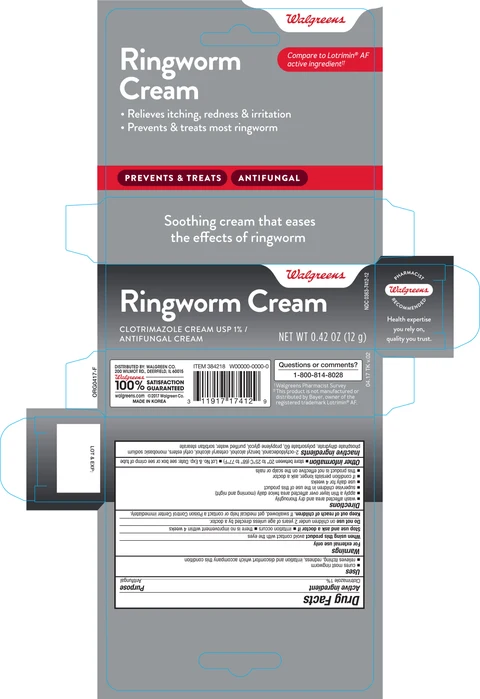 Walgreens Clotrimazole Antifungal packaging