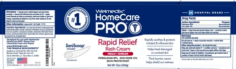 Welmedix HomeCare PRO Rapid Relief Rash Cream packaging