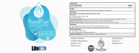 SaniPure Hand Sanitizer 포장