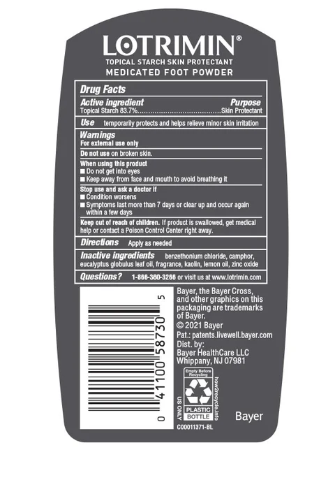 Lotrimin Sweat and Odor Powder 0012 Back
