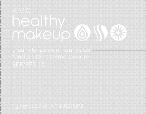 Healthy MakeupCream-to-Powder Foundation packaging