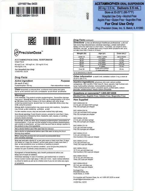 Acetaminophen packaging