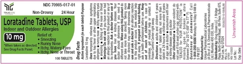 Loratadine packaging