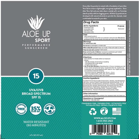 ALOE UP SPORTSPF-15 포장