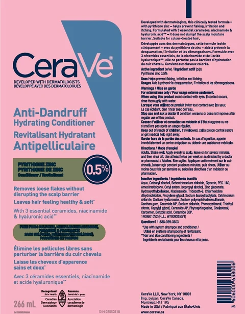 CeraVe Anti-Dandruff Hydrating Conditioner 포장