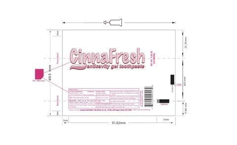 Cinnafresh AntiCavity packaging
