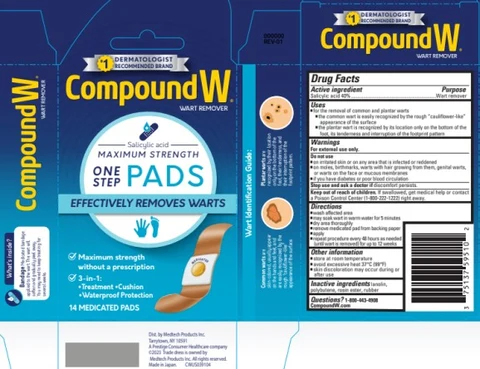 Compound W One Step Pads 포장