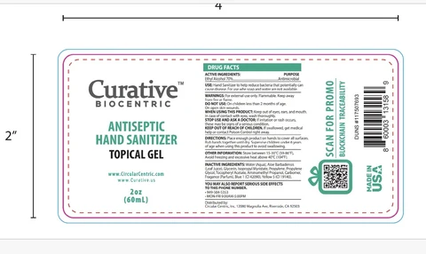 Curative Biocentric Antiseptic Hand Sanitizer 포장