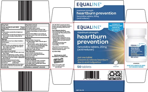 equaline heartburn prevention packaging