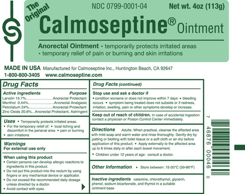 Calmoseptine 포장