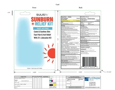 SULISRx Sunburn Relief Kit 포장