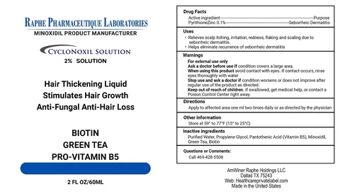 RAPHE PHARMACEUTIQUE BIOTIN GREEN TEA PRO VITAMIN B5 포장