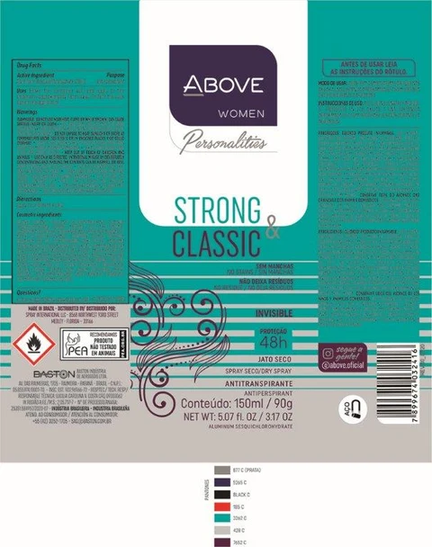 ANTIPERSPIRANT ABOVE PERSONALITIES STRONG E CLASSIC 포장