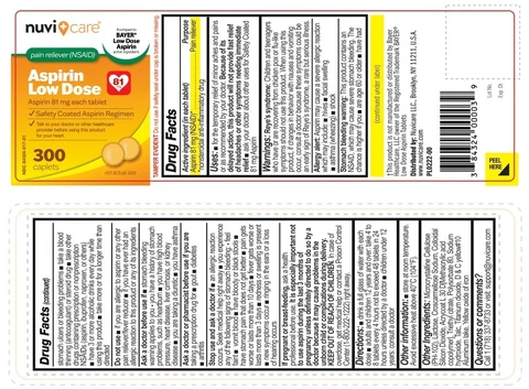 Aspirin Low Dose 포장