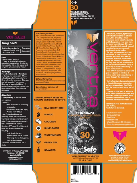 VERTRA Premium Suncare SPF 30 포장