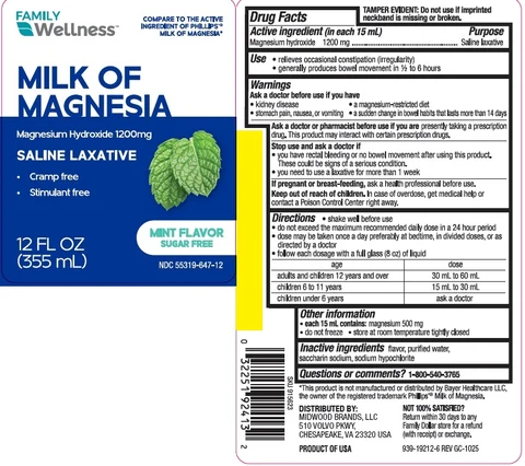 MILK OF MAGNESIA 포장