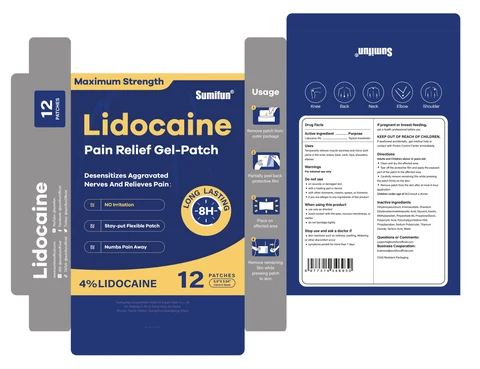 Lidocaine Pain Relief Gel-Patch packaging