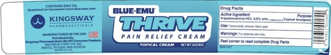 Blue-Emu Thrive Pain Relief Cream 포장