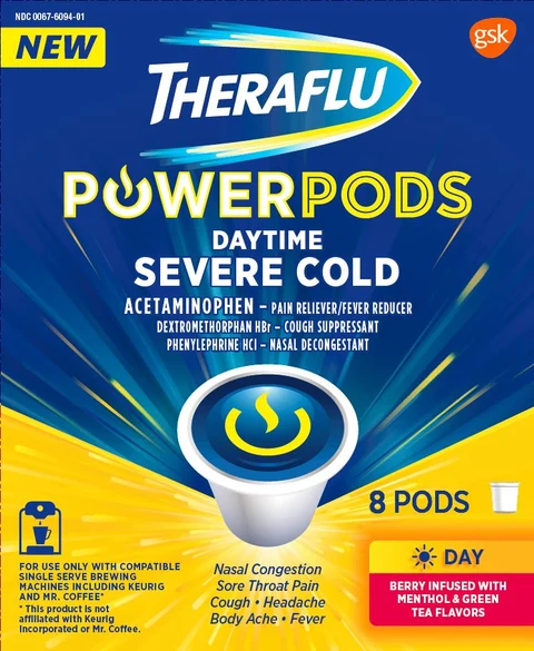 Theraflu PowerPods Daytime Severe Cold packaging