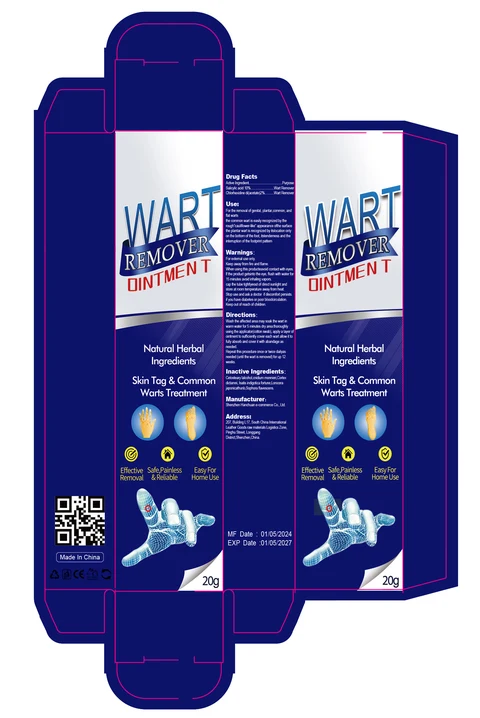 Wart Remover Ointmen t packaging