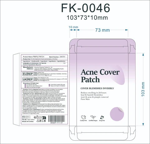 Skin tag patches packaging