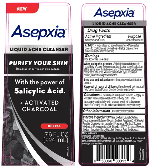 Asepxia Liquid Acne Cleanser 포장