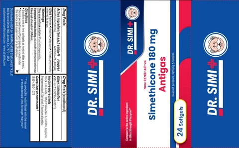 Simethicone 180 MG 포장