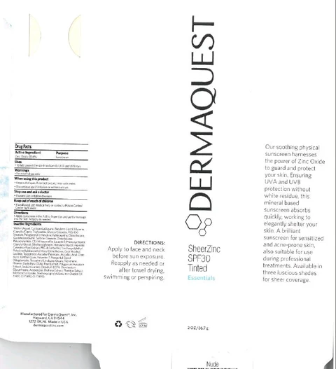 SheerZinc SPF 30 Tinted - Nude 포장