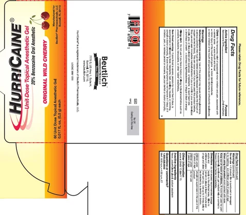 60ct HurriCaine Unit Dose Gel Box - Wild Cherry