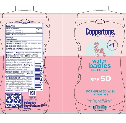 Coppertone Waterbabies Pure and Simple Sunscreen SPF 50 포장