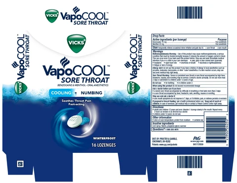 Vicks VapoCoolSore Throat 포장