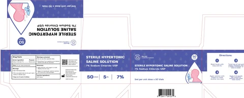 Sterile Hypertonic Saline Solution 7 Sodium Chloride packaging