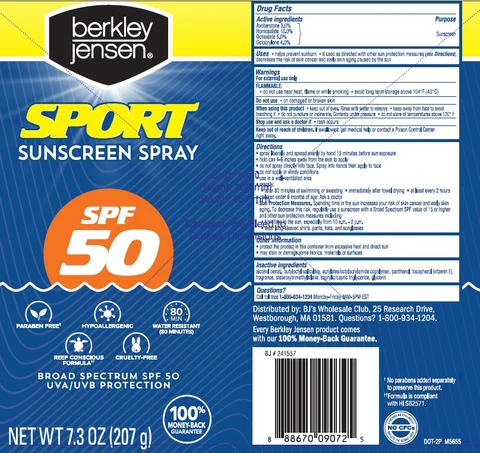 Berkley Jensen Sport Sunscreen SPF 50 포장