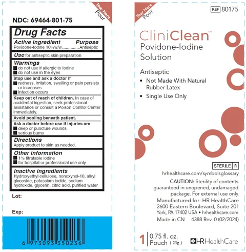 CliniClean Povidone-Iodine Solution Antiseptic 포장